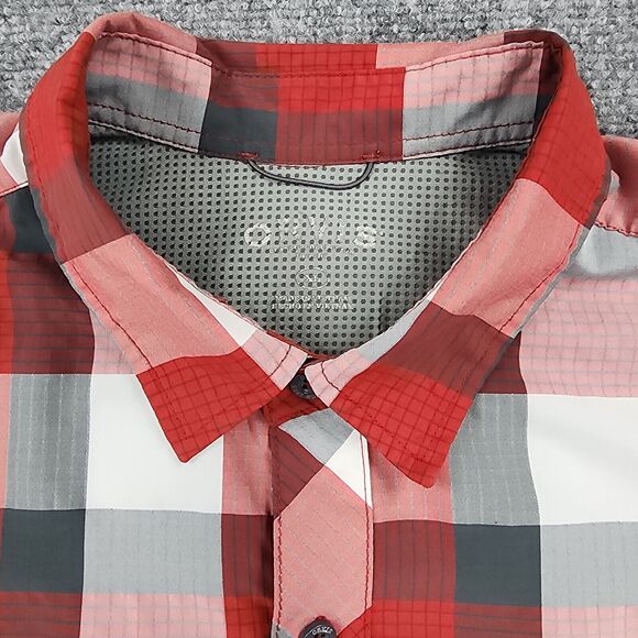 Orvis Shirt Men XL Red Plaid Classic Short Sleeve Hiking Button Up Casual Pocket - Picture 8 of 16